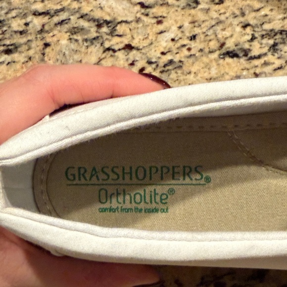 Grasshoppers Women's White Casual Flats - Picture 4 of 9